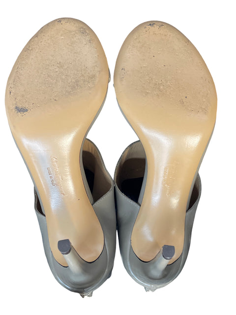 Sandalia Salvatore Ferragamo Tacón alto Gris - Talla 8