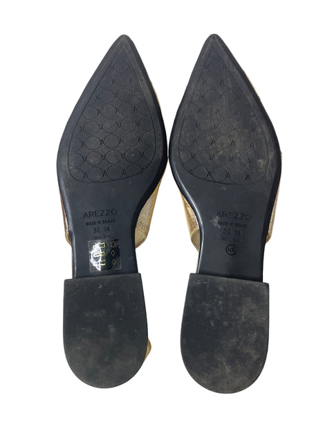 Zapato Arezzo Punta cerrada Tiras Dorado - Talla 38