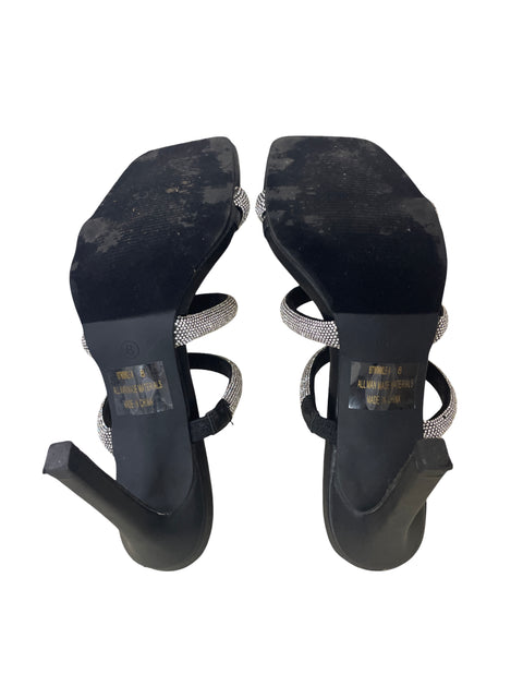 Zapato Kayleen Tiras Destalonado Plateado - Talla 8