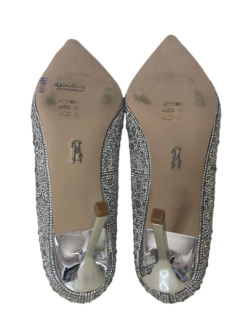 Zapato Steve Madden Brillo Punta cerrada Plateado - Talla 8.5