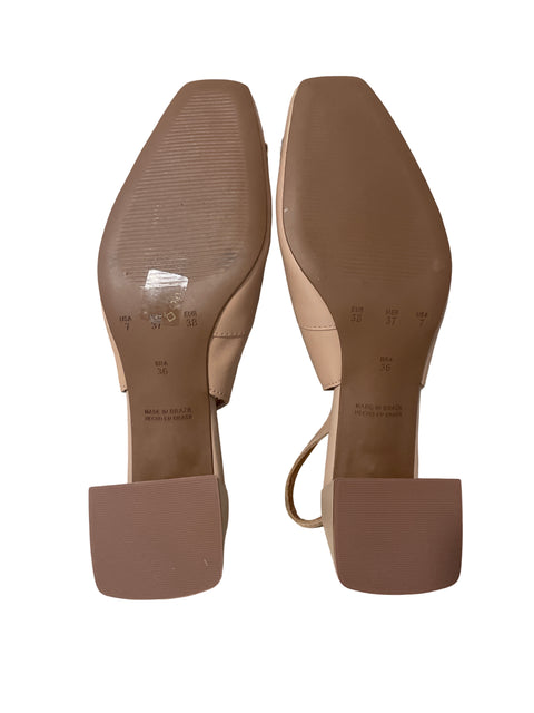 Zapato Giulia Domna Destalonado Punta cerrada Beige - Talla 36