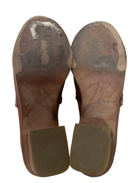 Zapato Velez Tacón alto Punta cerrada Marrón - Talla 39