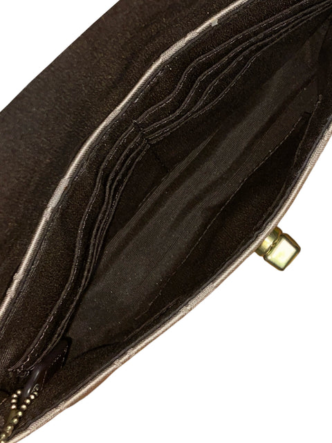 Cartera Coach Legacy Signature Marrón - Talla U