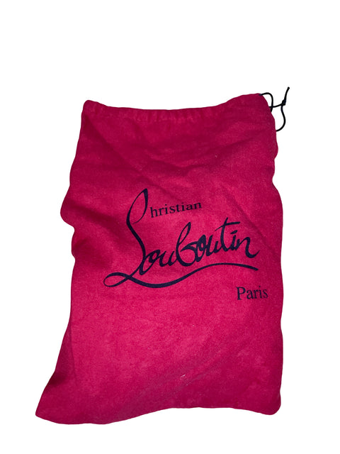 Sandalia Christian Louboutin Cross Me Tacón alto Negro - Talla 36