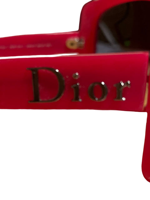 Lentes De Sol Christian Dior Rojo - Talla U