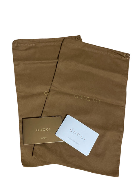 Calzado Gucci Babouska Heart Crest Marrón - Talla 37