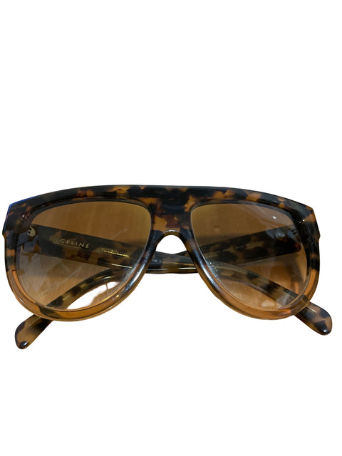 Lente Celine Celine Shadow Cl 41026/s Cuadrado Marrón - Talla U