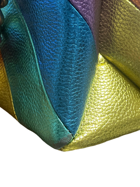 Cartera Kurt Geiger The Kensington Multicolor Metalizado Rosado - Talla U
