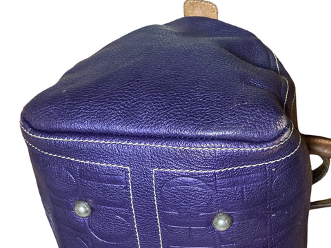 Cartera Carolina Herrera Andy 10 Metalizado Morado - Talla U