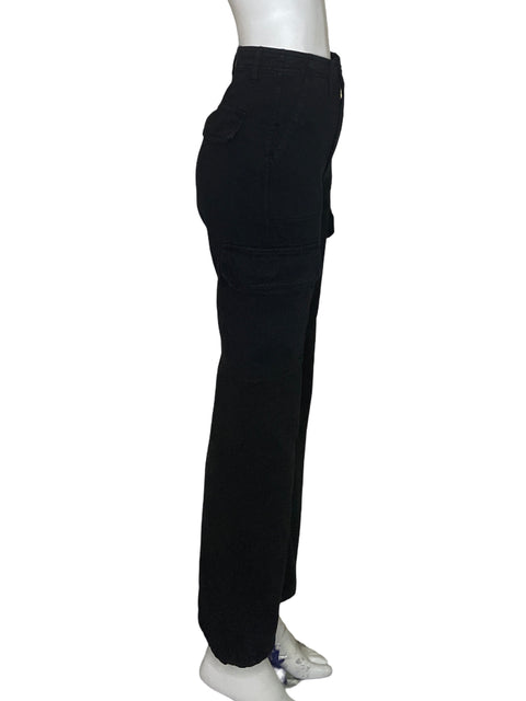 Pantalón Zara Cargo Wide-leg Negro - Talla 0