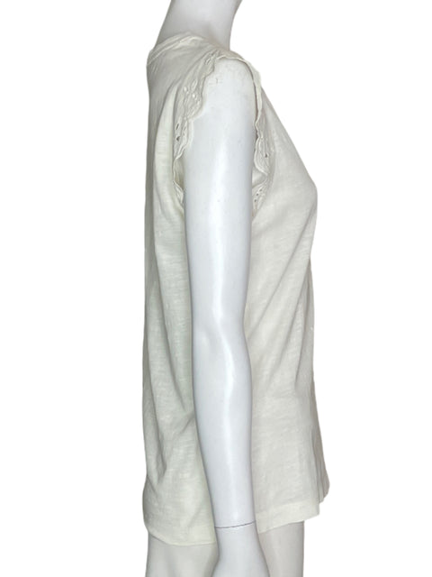 Blusa Esprit Liso Encaje Beige - Talla XS