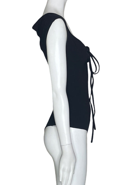 Blusa Bcbg Liso Sin mangas Negro - Talla XS