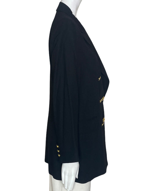 Chaqueta María & Spencer Liso 6 botones Negro - Talla 38