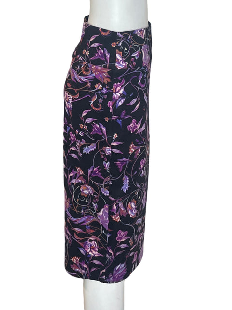 Falda Thalia Midi Estampado Morado - Talla M