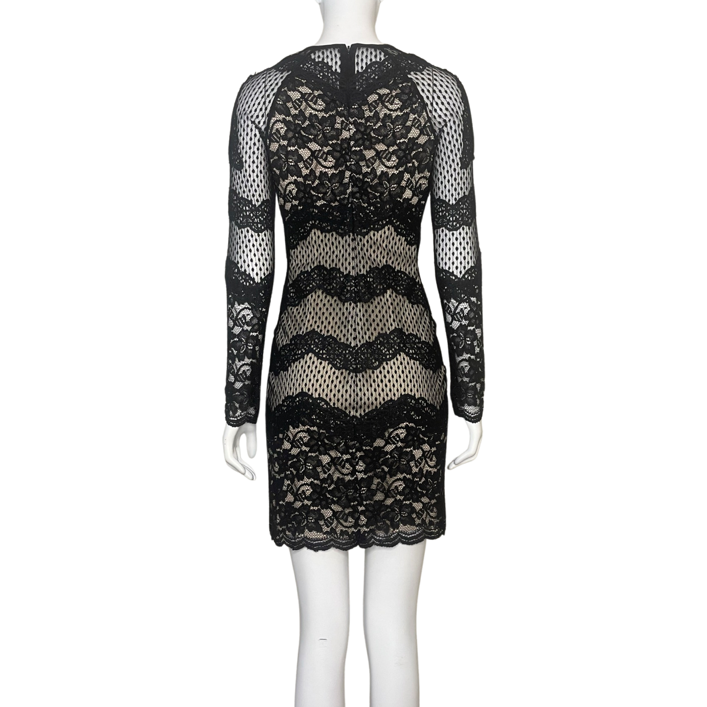 Vestido Diane Von Furstenberg Encaje Negro - Talla 0